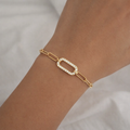 Golden Halo Link Bracelet