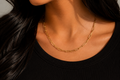 Gold Paperclip Chain Necklace
