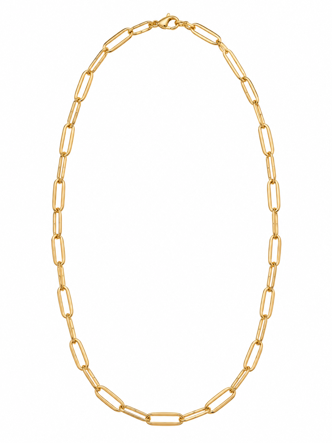 Gold Paperclip Chain Necklace