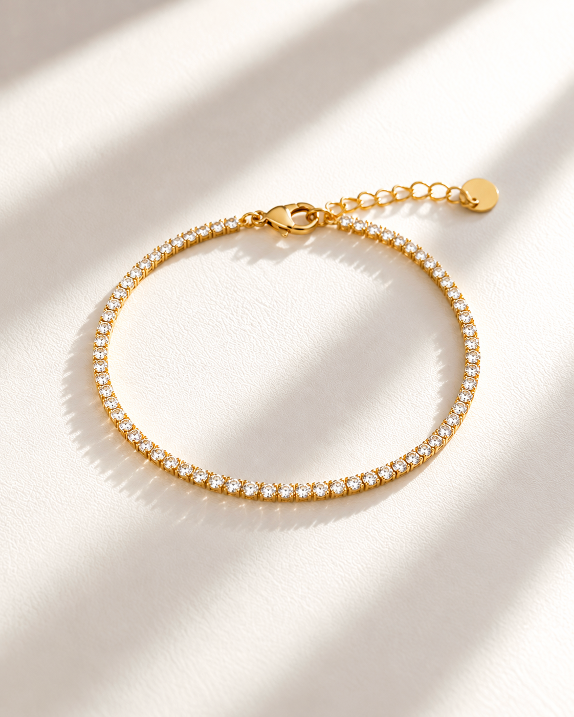 Gold Tennis Bracelet