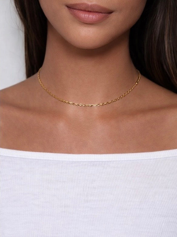 Dainty Oval Link Necklace