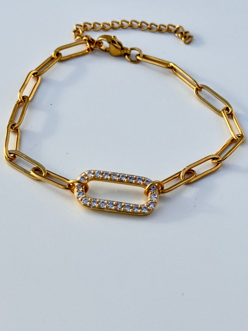 Golden Halo Link Bracelet