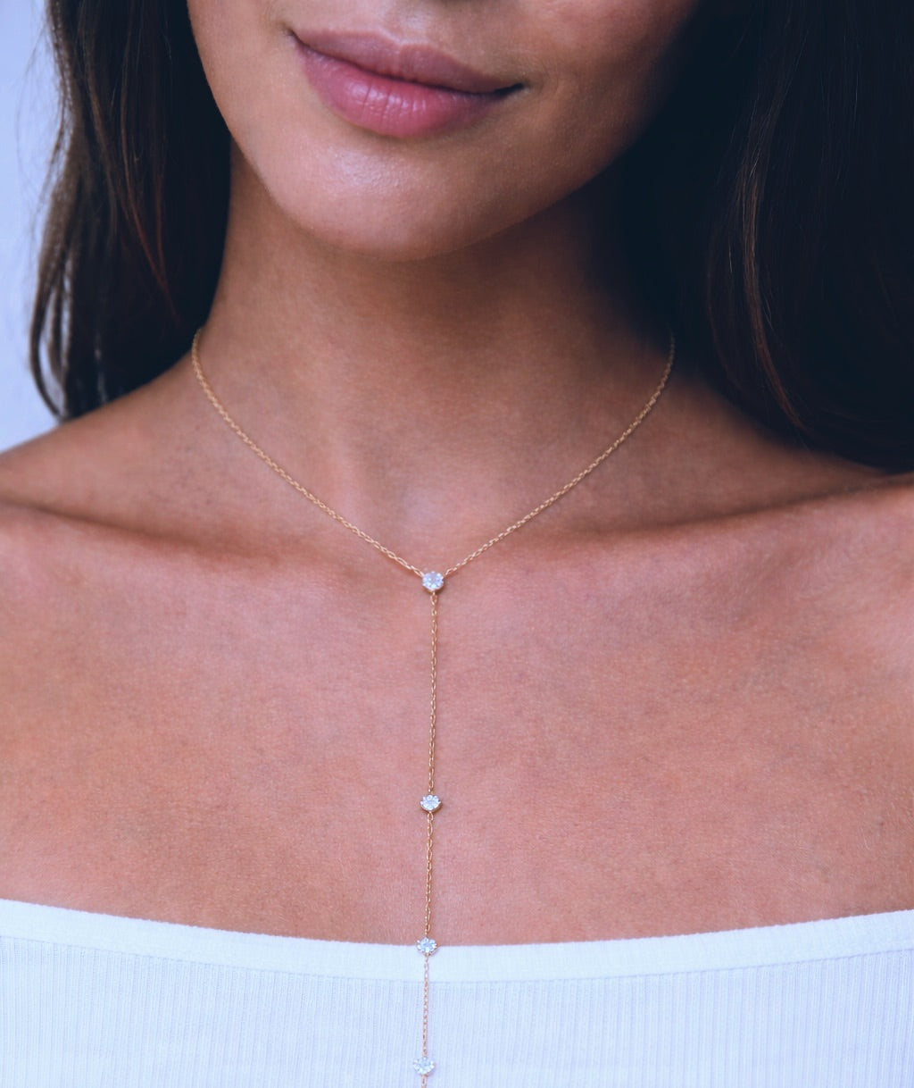 Crystal Drop Necklace